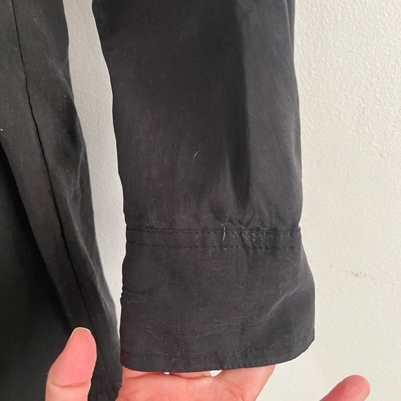 Zara Black Wrap Mini Dress with V-neckline. Size XS - Picture 7 of 17